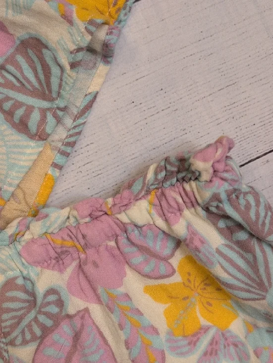 Cat & Jack Girls Floral Tank and Shorts Set - Yellow, Pink, Gray, Blue - Picture 12 of 13